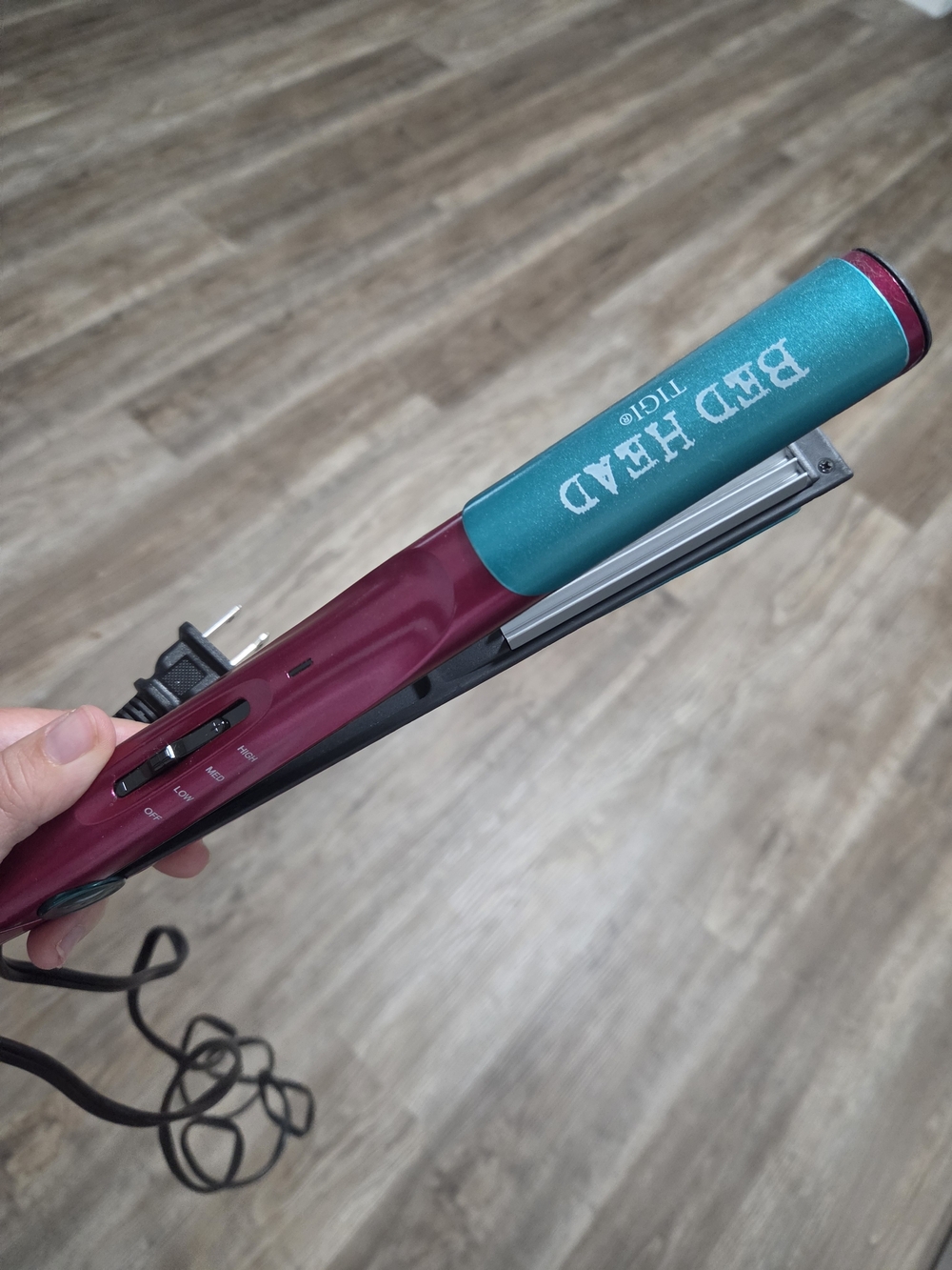 Bed Head TIGI Maroon & Teal Flat Iron